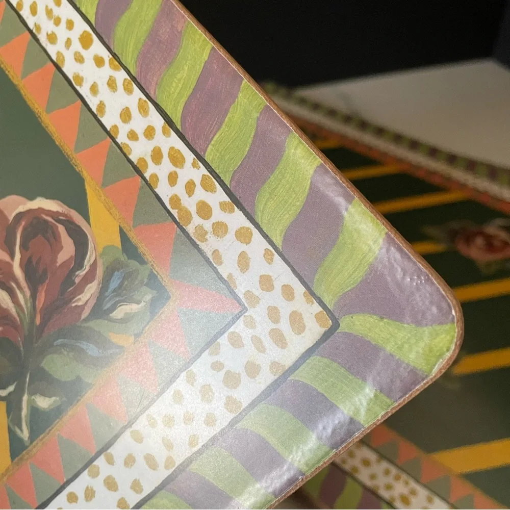 SET of 4 Torquay Rose Placemats by Mackenzie Childs